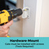 SmartFit Retractable Mesh Gate White: Hardware mount - gate must be installed with screws (tools required)