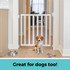 LuxeCraft Wood Gate White: great for dogs too!
