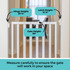LuxeCraft Wood Gate White: Measure carefully to ensure the gate will work in your space. Gate height: 30", Hinge height: 29 5/8", Latch height: 31 7/8".
