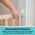 LuxeCraft Wood Gate Beechwood: Convenient features - opens with one hand so you can juggle snacks, toys, and little ones like a pro. 