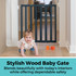LuxeCraft Wood Gate Midnight Blue: Stylish Wood Baby Gate - blends beautifully with today's interiors while offering dependable safety.