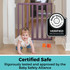 LuxeCraft Wood Gate Plum Purple: Certified safe - rigorously tested and approved by the Baby Safety Alliance. Baby Safety Alliance Verified seal. 