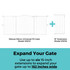 Deluxe Décor Universal Fit Gate White 15" 6-Bar Extension: Expand your gate - use up to six 15-inch extensions to expand your gate up to 162 inches wide.