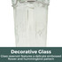 Midnight Blue Glass 24 oz. Hummingbird Feeder: Decorative glass - glass reservoir features a delicate embossed flower and hummingbird pattern.