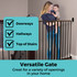 Tall Easy Swing & Lock Gate Series 2 Bronze: Versatile gate - great for a variety of openings in your home such as doorways, hallways, top of stairs.