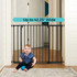 StepSafe Auto-Close Gate Black 4" 2-Bar Extension up to 42.25" wide.
