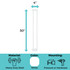 StepSafe Auto-Close Gate White 4" 2-Bar Extension: 30" tall, 4" wide. Material: heavy duty steel, Color: white, Mounting: pressure or hardware.