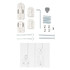Hardware Package - Easy Swing & Lock Gate Series 2 White