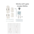 Hardware Package - Easy Swing & Lock Gate Series 2 White model #5054