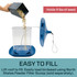 North States Garden Pavilion Birdfeeder Vallarta Blue: Easy to Fill - lift roof to fill. Easily load birdseed using North States Feeder Filler Scoop (sold separately). Holds 4 lbs. of seed.