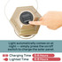 North States Nature's Yard Champagne Large Solar Lantern Birdfeeder: Light automatically comes on at night - simply press the on/off switch to charge solar panel. Charging time 5-6 hours, lighted time 6-8 hours.