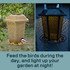 North States Nature's Yard Champagne Large Solar Lantern Birdfeeder: Feed the birds during the day, and light up your garden at night!