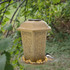 North States Nature's Yard Champagne Large Solar Lantern Birdfeeder