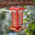 North States Nature's Yard Solar Red Phone Booth Birdfeeder