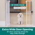 StepSafe Walk-Thru Pet Gate White: Extra Wide Door Opening - 19" door opening allows for easy walk-through, 19" wide door (other gates 16"). 