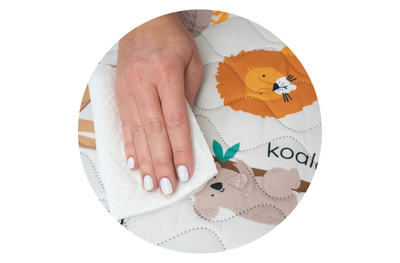 Liquid being wiped from SecureMat