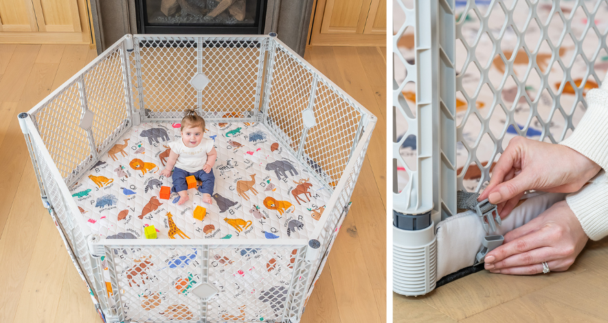 Superyard Nook with Animal ABC SecureMat