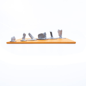 These urethane plastic simulated shrapnel pieces are perfect for safely embedding shrapnel into moulage for your casualty scenarios. Created in the TraumaSim workshop designed with a flat base to prevent injuries to role players. The base can easily be hidden in your moulage of choice such as wax, gel or silicone. 

Set includes 6 pieces of varying sizes. Clean after use for repeated usage.