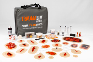 TraumaSim's Advanced Trauma Moulage Kit in skin tone 01 Light