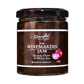 Red Onion & Shiraz Jam, perfect with many foods and amazing with cheese.
