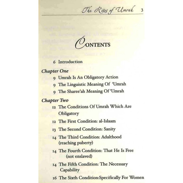 A Manual on the Rites of Umrah By Skaikh Saeed bin Alee al-Qahtaanee,