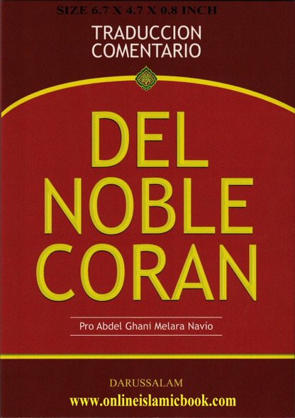 Del Noble Coran (Traduccion Comentario) (Spanish Quran),9782987468431,