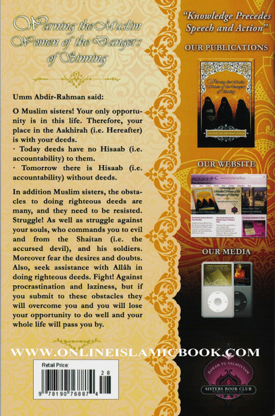 Warning the Muslim Women of the Dangers of Sinning By Umm Abdir Rahman Al Imaam,978190768874,