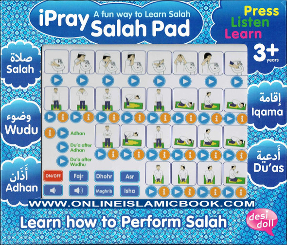 ipray Salah Pad For Boy ( A Fun Way To Learn Salah ) By Desi Doll Company,5060194820469,