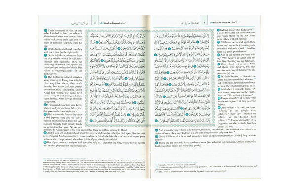 The Quran Arabic Text With Corresponding English Small Size