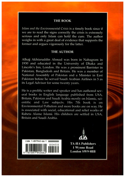 Islam and the Environmental Crisis By Akhtaruddin Ahmad,9781897940662,