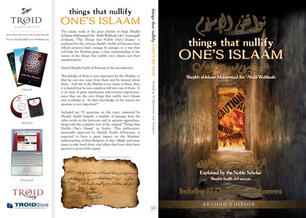 Things that Nullify One's Islam By Shaykhul-Islaam Muhammad Ibn 'Abdul-Wahhaab,7103350017779,