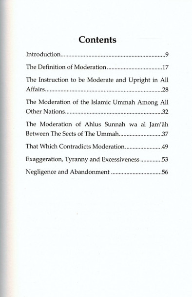 Moderation in Religion By Shaykh Muhammad Musa Nasr,9782874540158,
