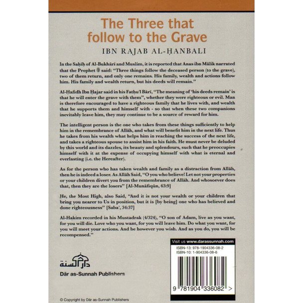The Three That follow To The Grave By Ibn Rajab Al- Hanbali 9781904336082