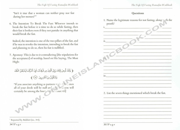 The Fiqh Of Fasting The Month Of Ramadan Workbook (1)