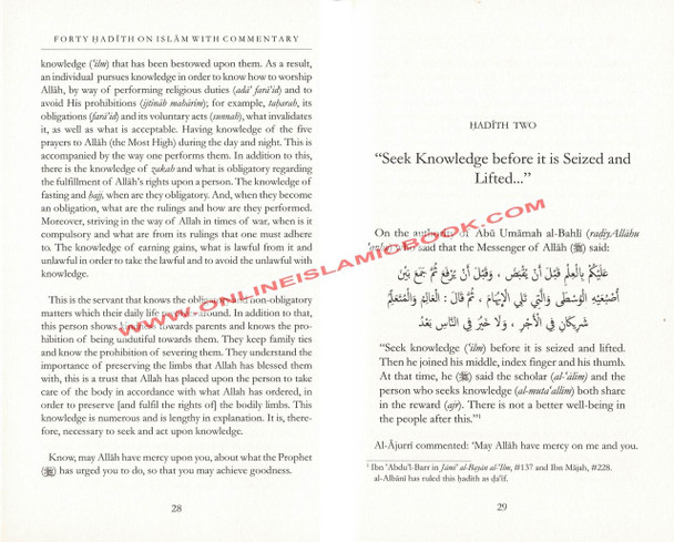 Forty Hadith On Islam By Imam Abu Bakr Al-Ajurri,