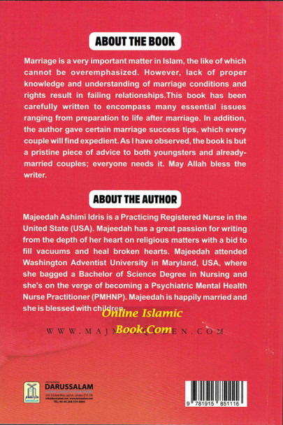 Towards A Successful Marriage By Majeedah Ashim Idris,9781915851116,