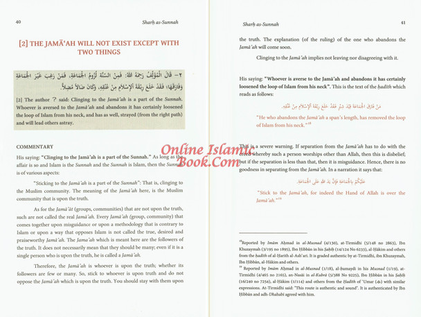 Sharh as-Sunnah,The Explanation of the Sunnah by Imam Al-Barbahaaree (d.329h) (2 Vol Set) Explained By Shaykh Saalih Al-Fawzaan