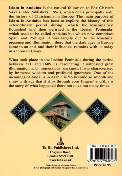 Islam in Andalus By Ahmad Thomson,9781897940525,