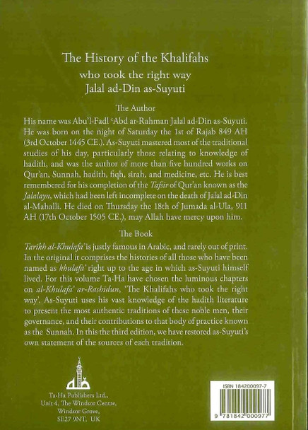 The History of the Khalifas Who Took the Right Way By Jalal ad-Din as-Suyuti,9781842000977,