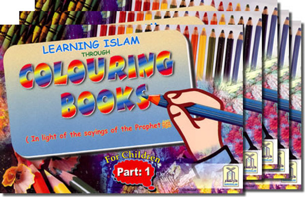 Learning Islam Through Colouring Books For Childrens (5 Books Set),
