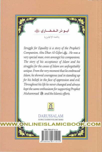 Abu Dhar Al-Gifari (RA) Struggle for Equality By Abdul Basit Ahmad,