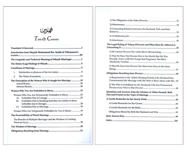 The Concise Manual of Marriage By Muhammad Bin Saalih Al-Uthaimeen,9781927012024,