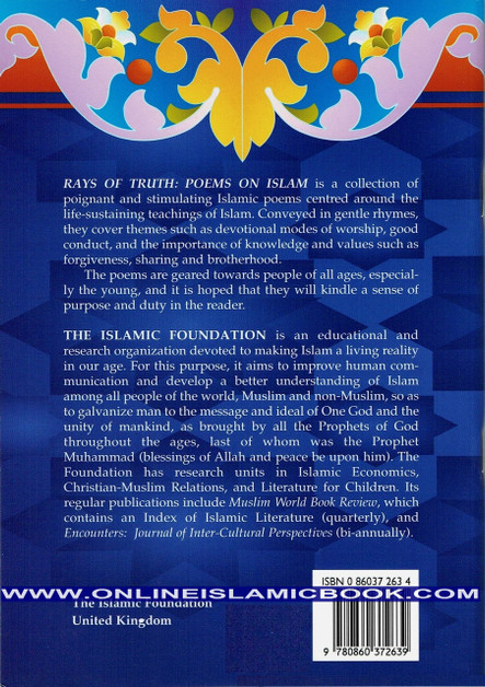 Rays Of Truth Poems on Islam By Ayesha Bint Mahmood,9780860372639,