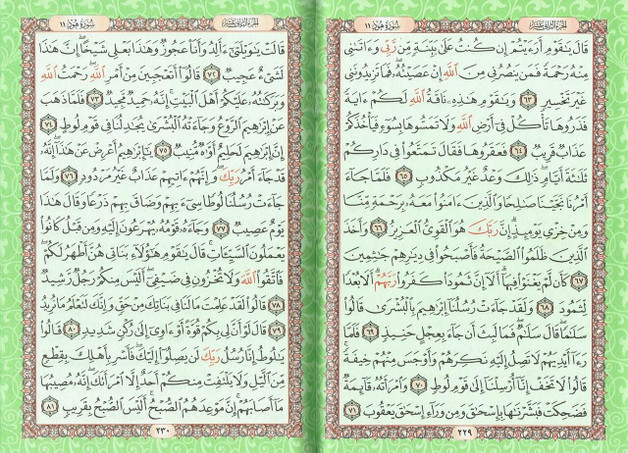 Al Quran Al Kareem (Rainbow Quran in beautiful different leather cover) Large Size,
