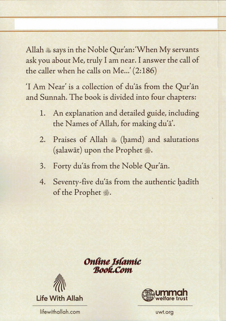 I Am Near A Guide to Dua Supplication from The Quran,