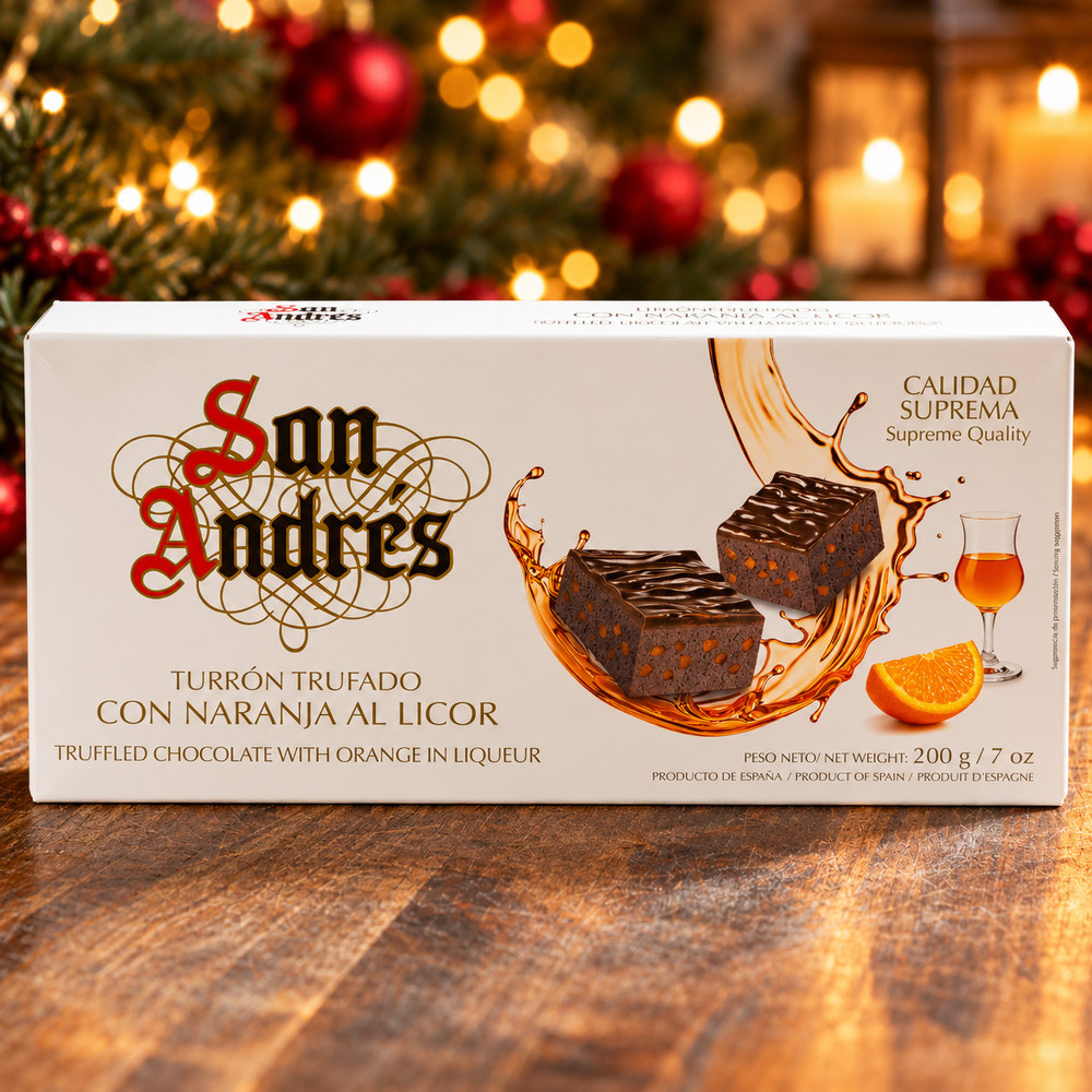 Truffled Chocolate  with Orange in Liqueur by San Andres
