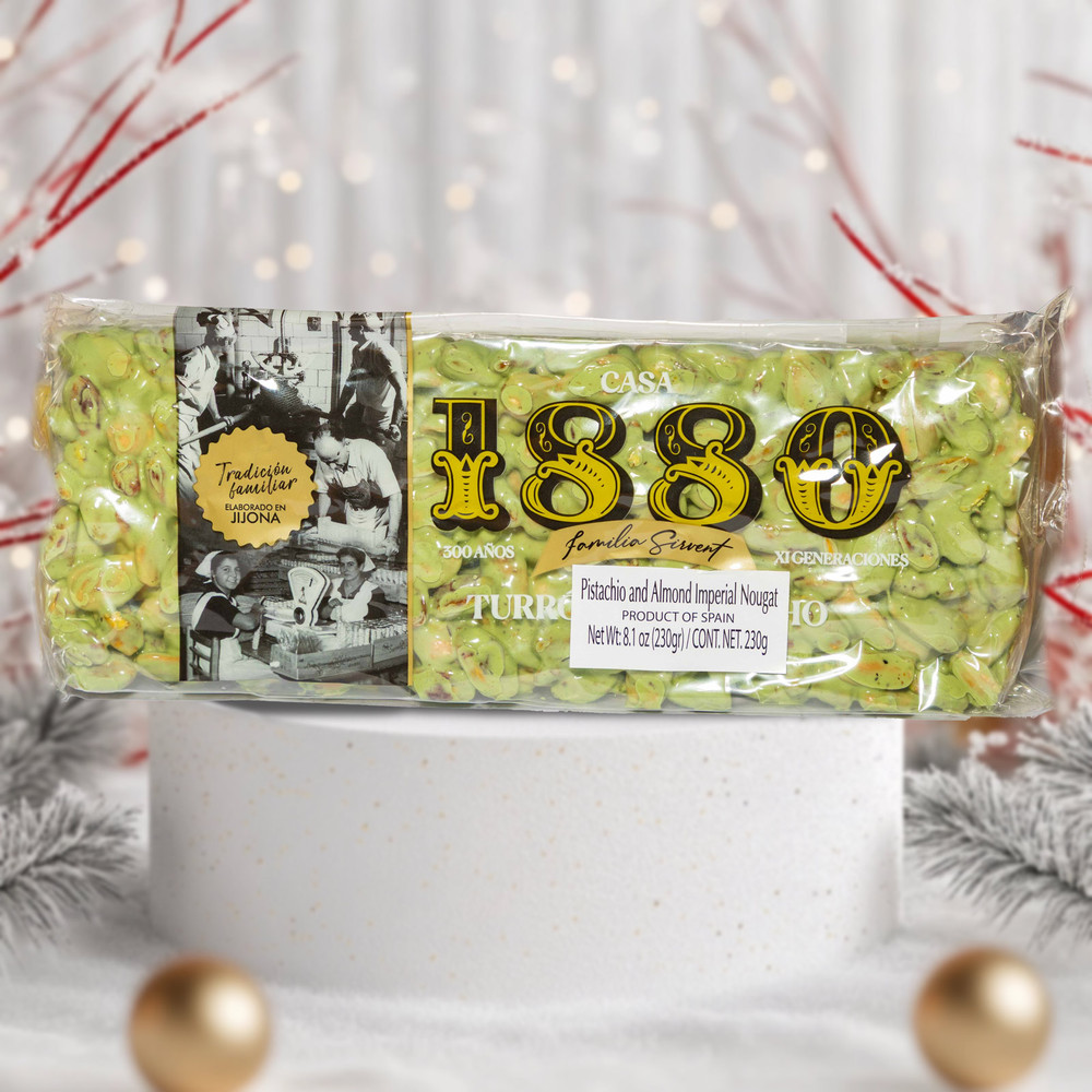 Pistachio and Almond hard Nougat by 1880