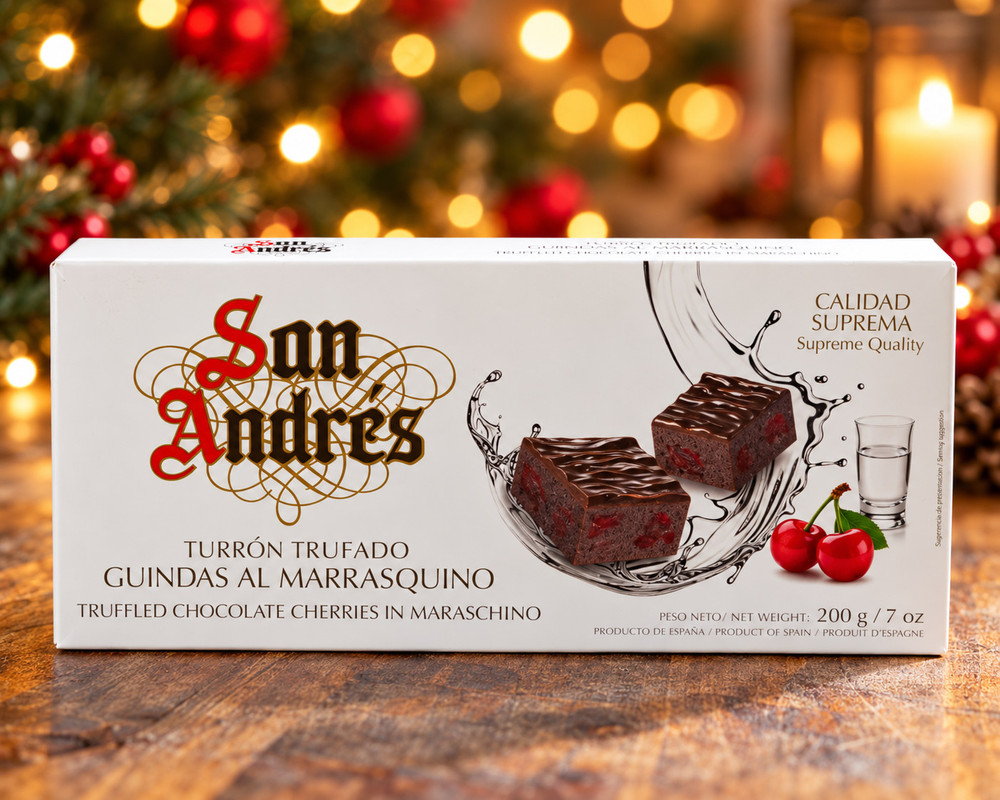 Truffled Chocolate with Cherries in Maraschino by San Andres