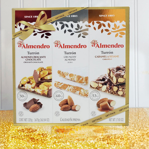 Crunchy Turron Sampler Gift Pack by El Almendro Crunchy Turron Sampler Gift Pack by El Almendro
