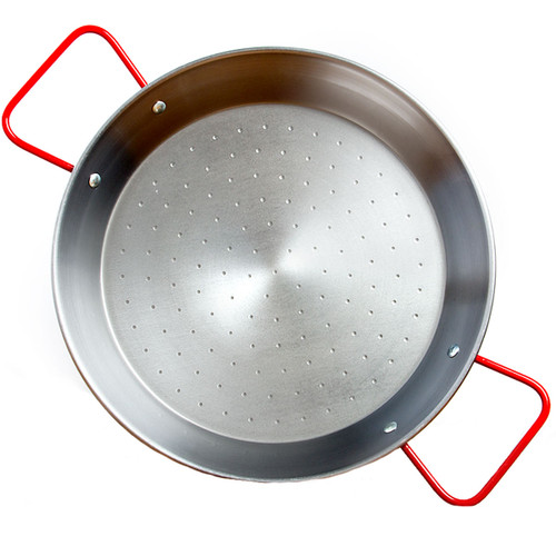 Garcima 11.75-Inch Polished Steel Paella Pan, 30 cm